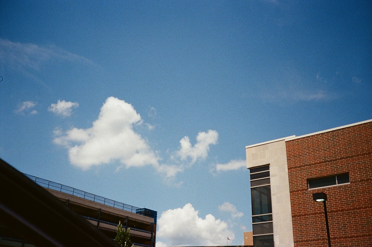 A large parking structure near the University of Michigan Campus.