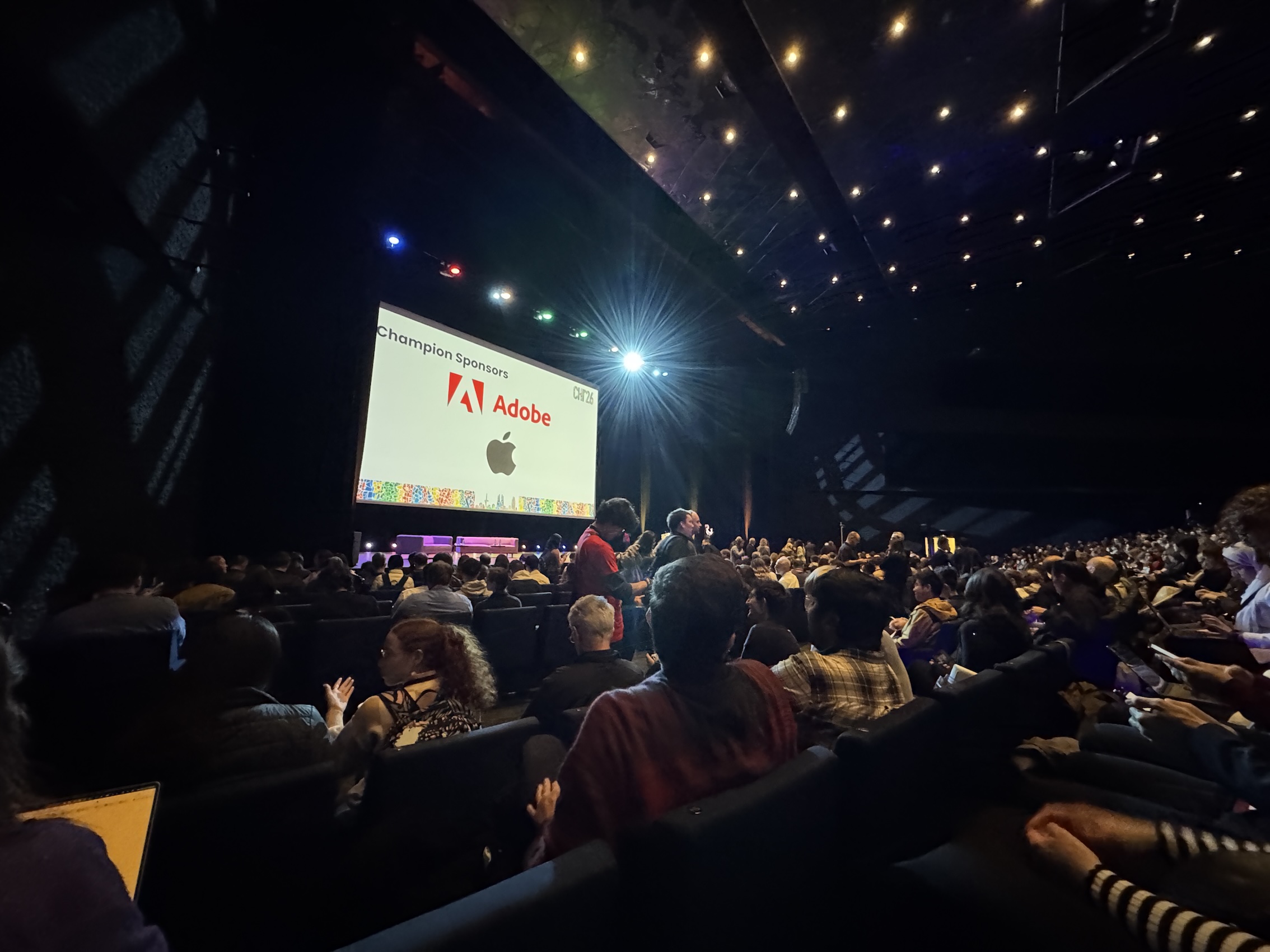 CHI 2026 opening plenary in the convention center auditorium.