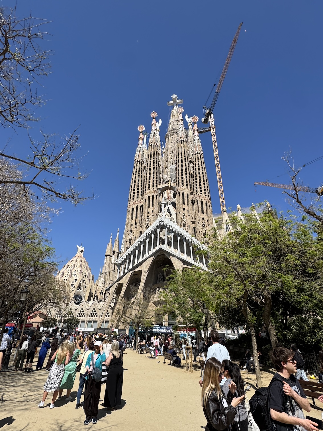 Sagrada Família, a massive, still-under-construction cathedral.